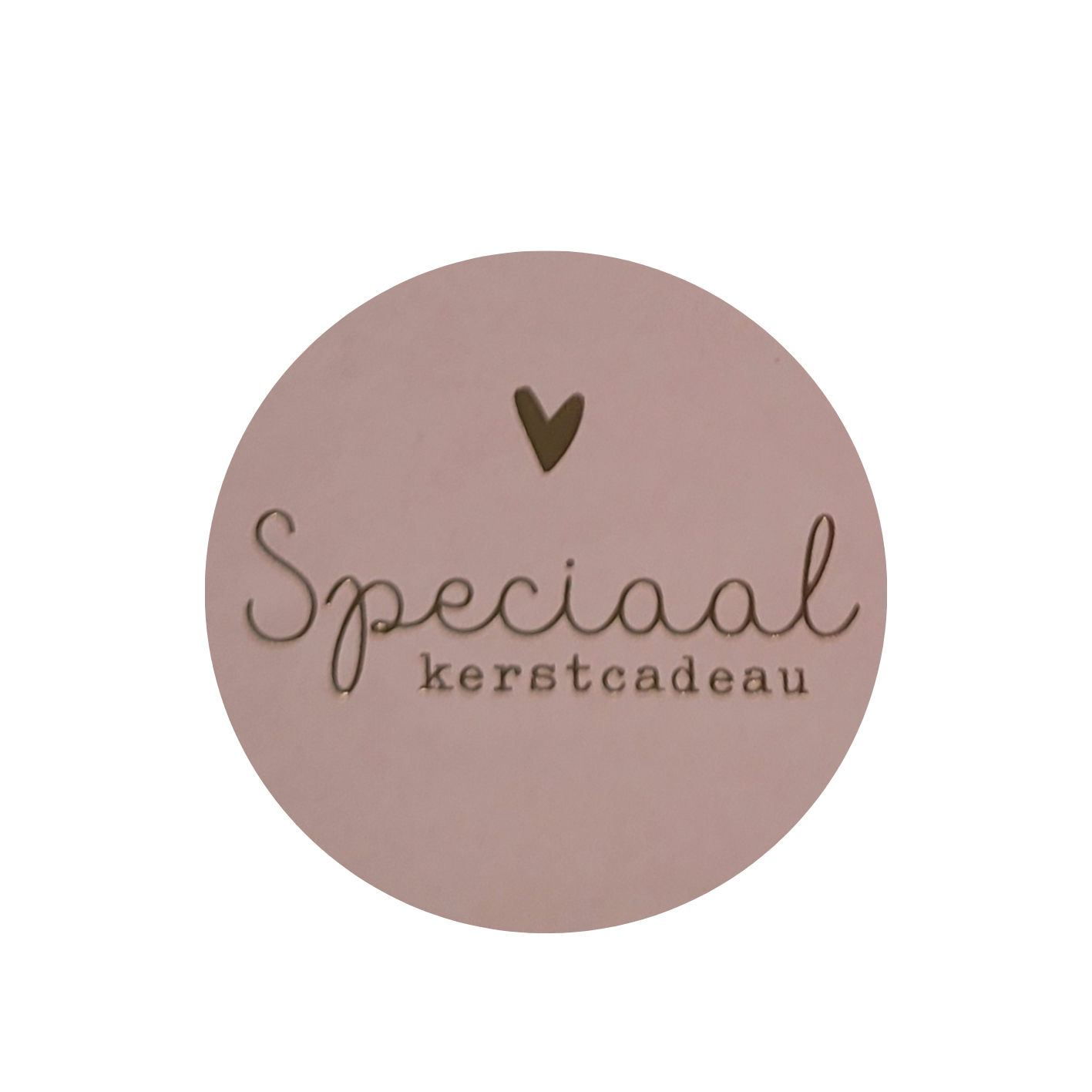 Sticker Speciaal kerstcadeau roze