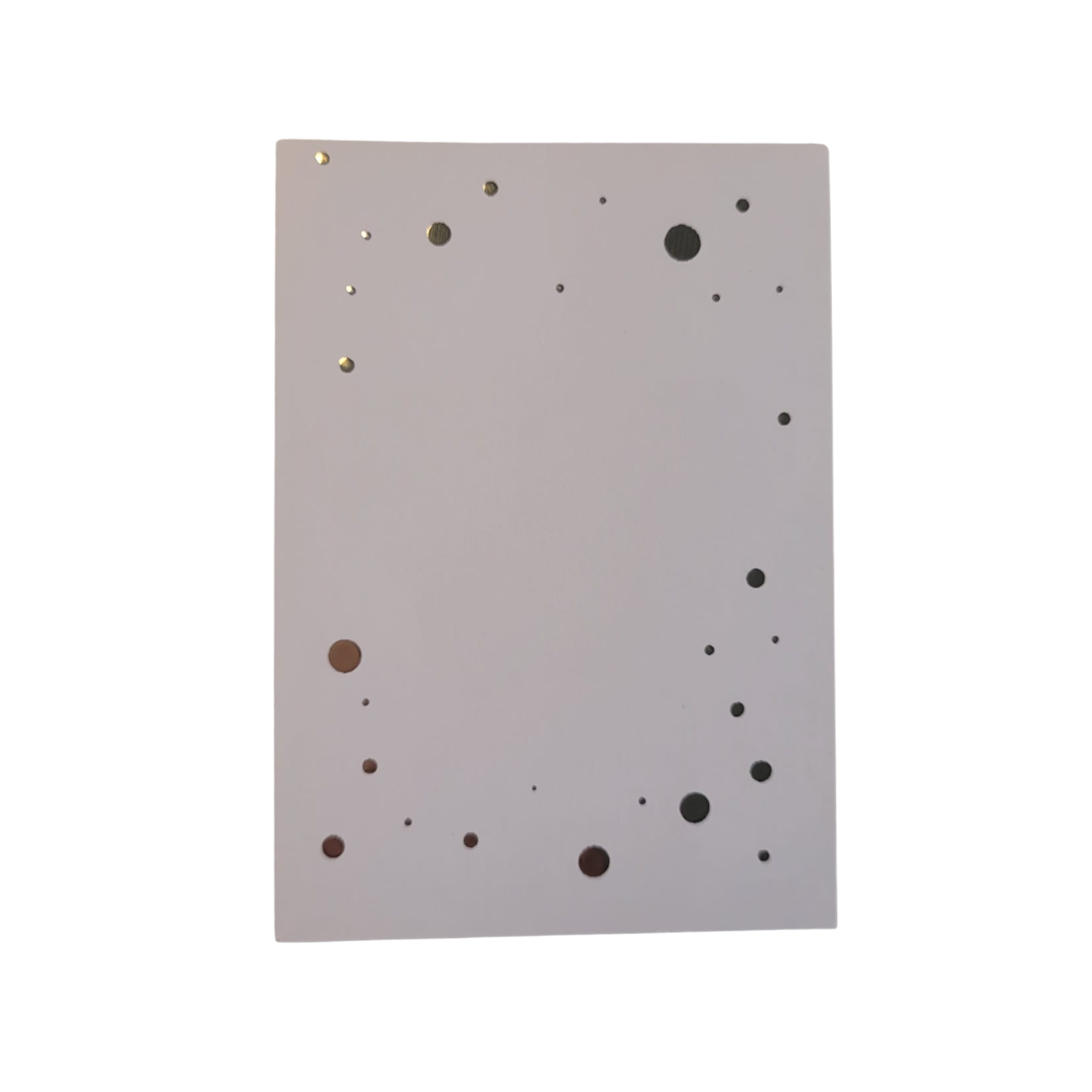 Mini kaart / label Confetti goud blanco