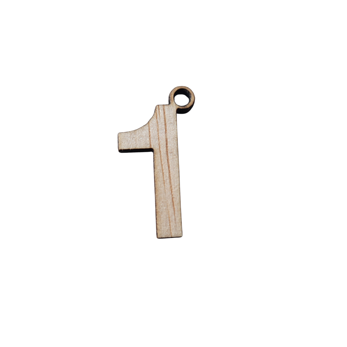 Houten cijfer hanger 1