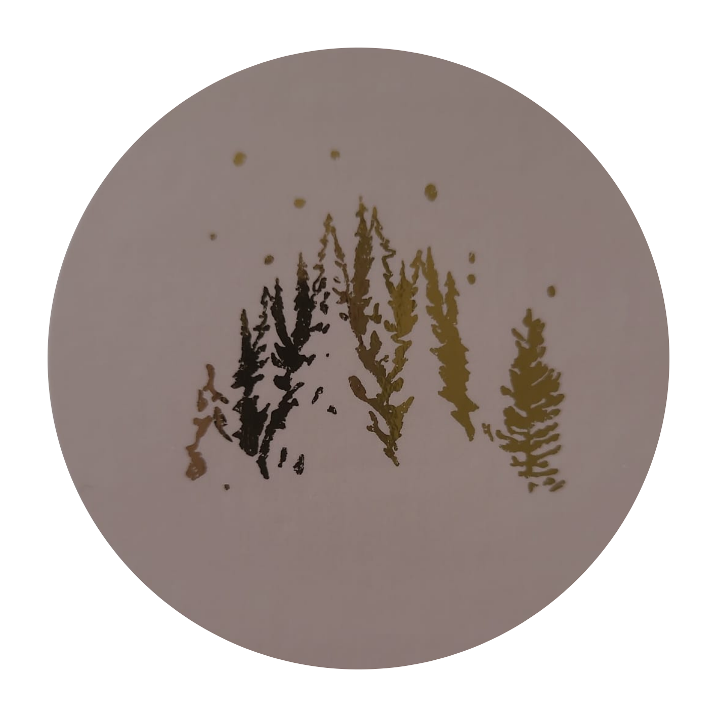 Sticker Kerst roze - bos