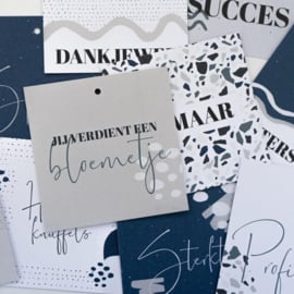 Cadeaulabel Jij verdient een bloemetje