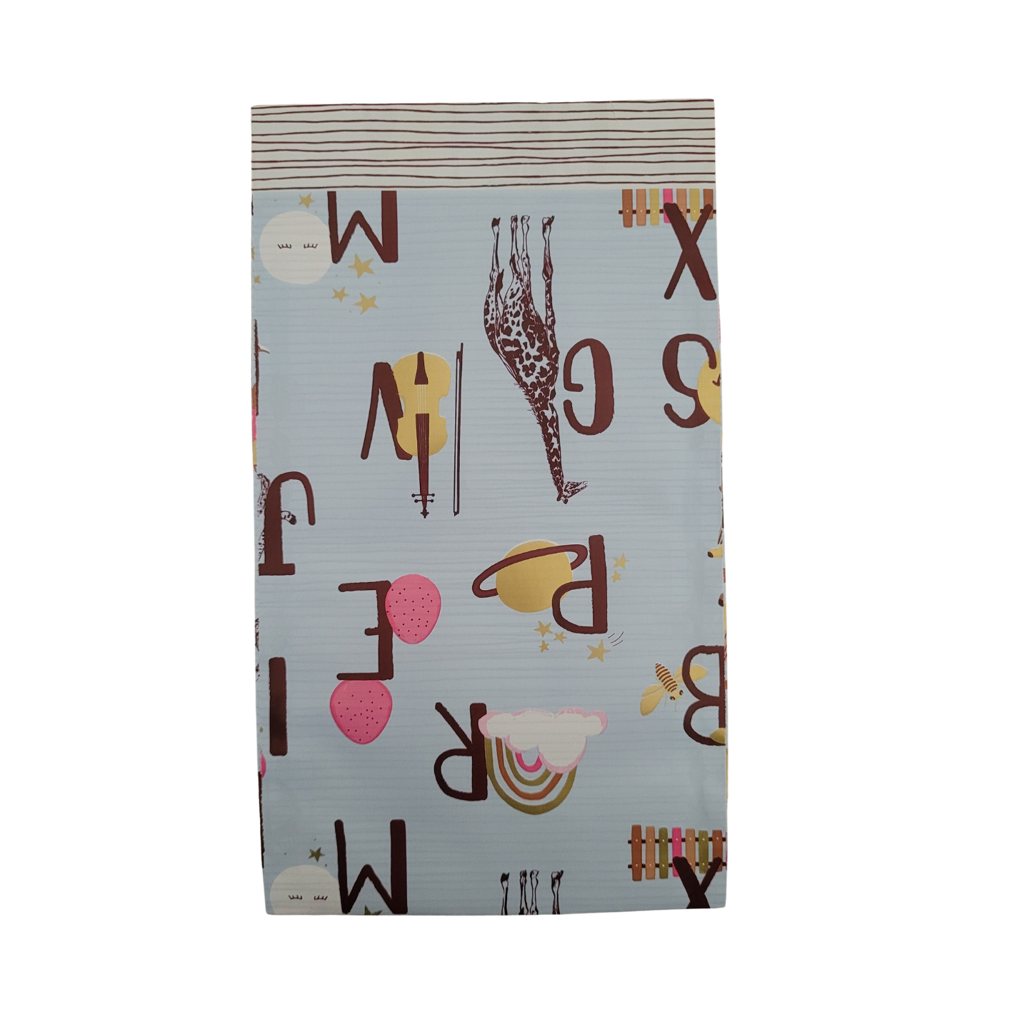 Letters lichtblauw