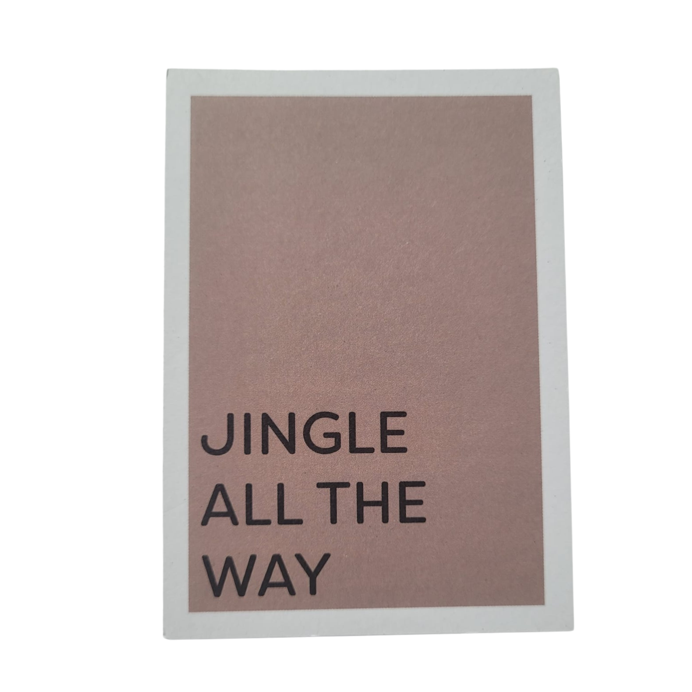 Mini kaart / label Jingle all the way