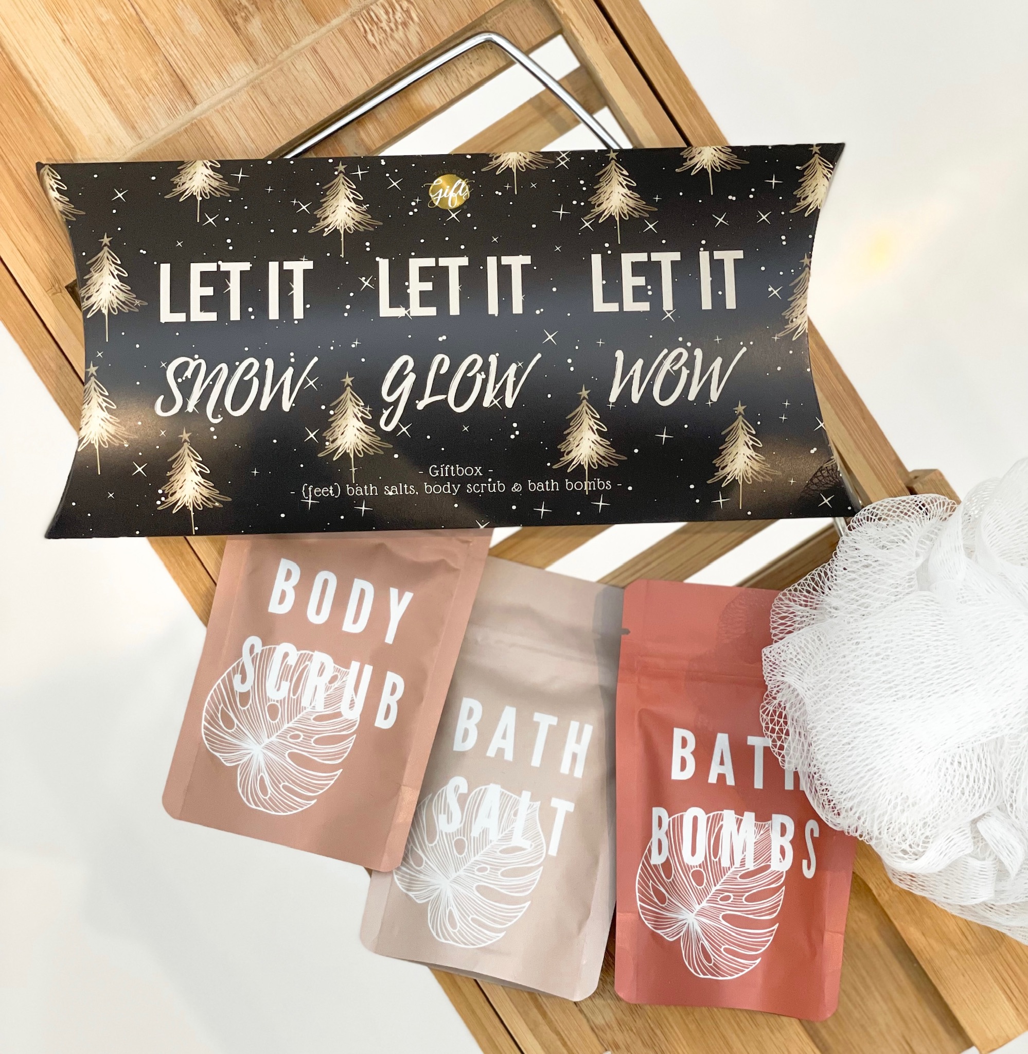 Giftbox - Let it snow (zwarte versie)