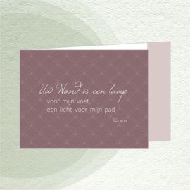 LVH 82 - Uw Woord is een lamp voor mijn voet, een licht voor mijn pad.