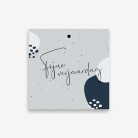 Cadeaulabel Fijne verjaardag