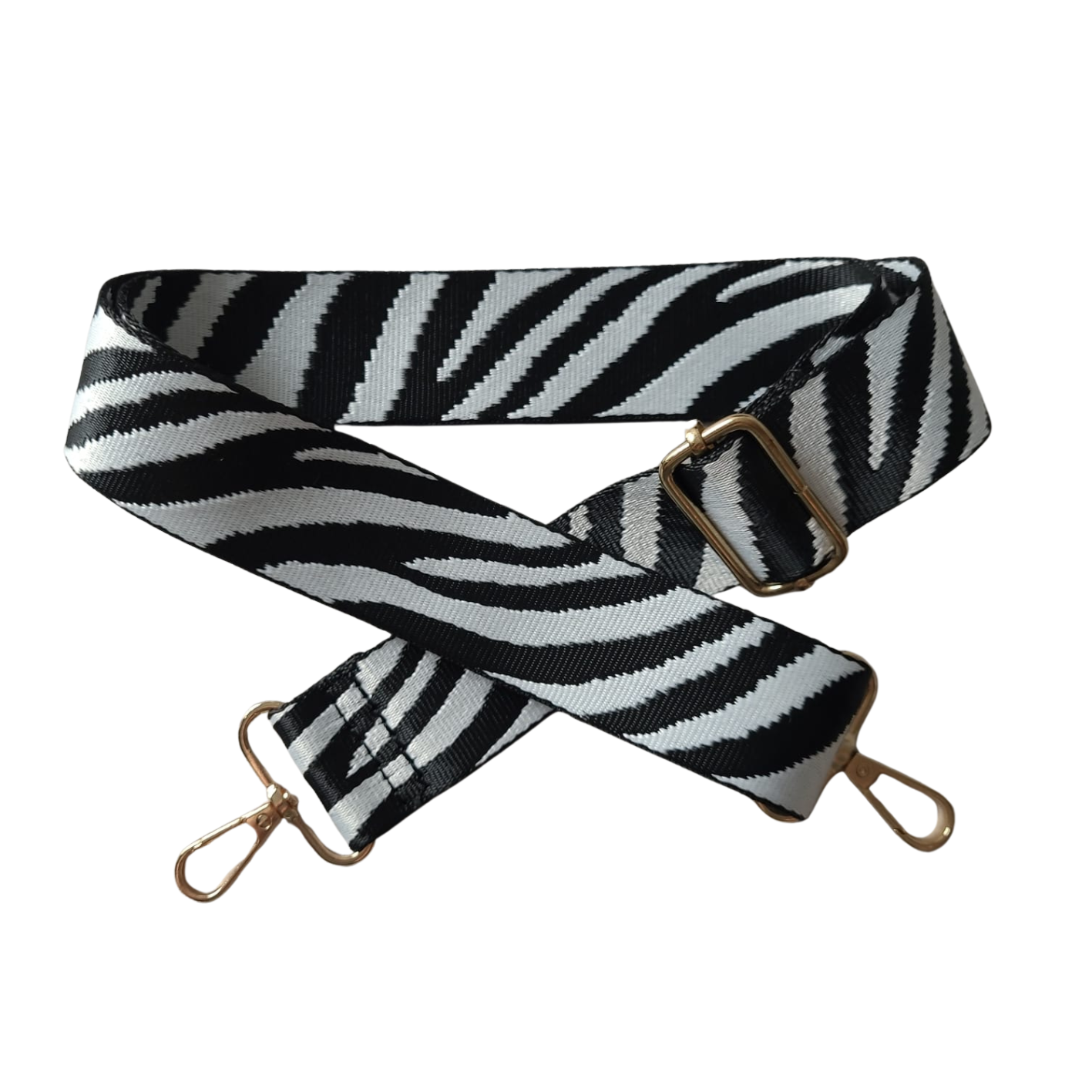 Tas-koord zebra zilver