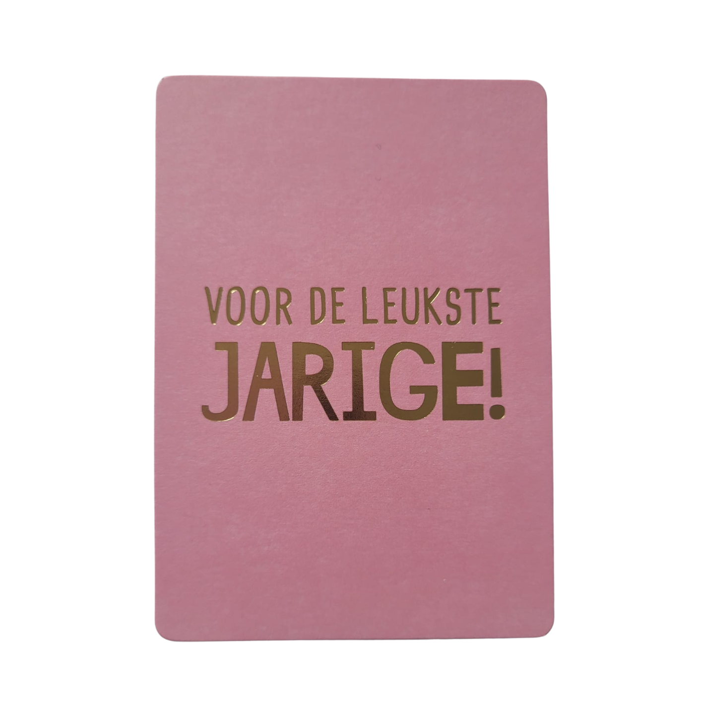 Mini kaart / label voor de leukste jarige