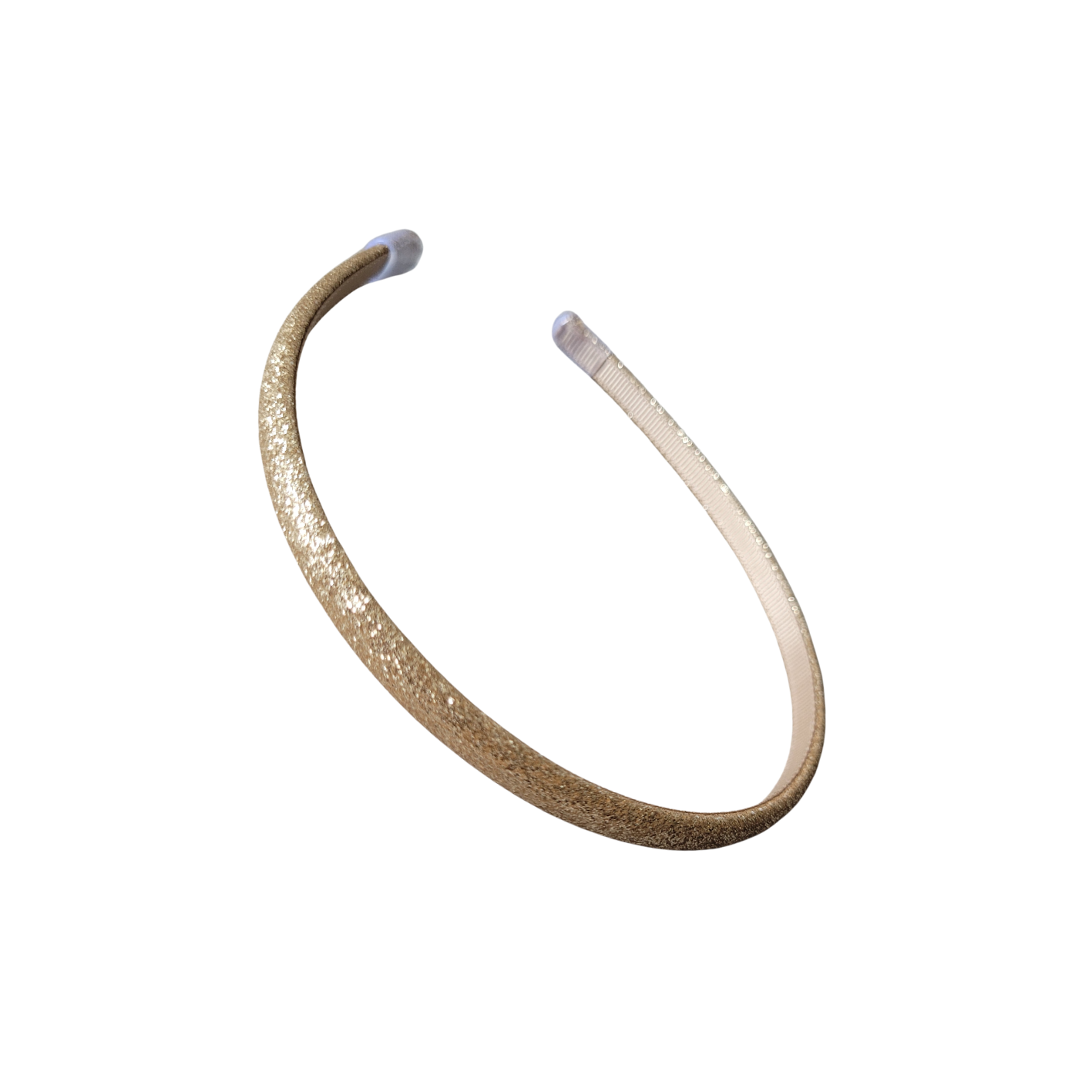 Haarband / diadeem - glitter - goud