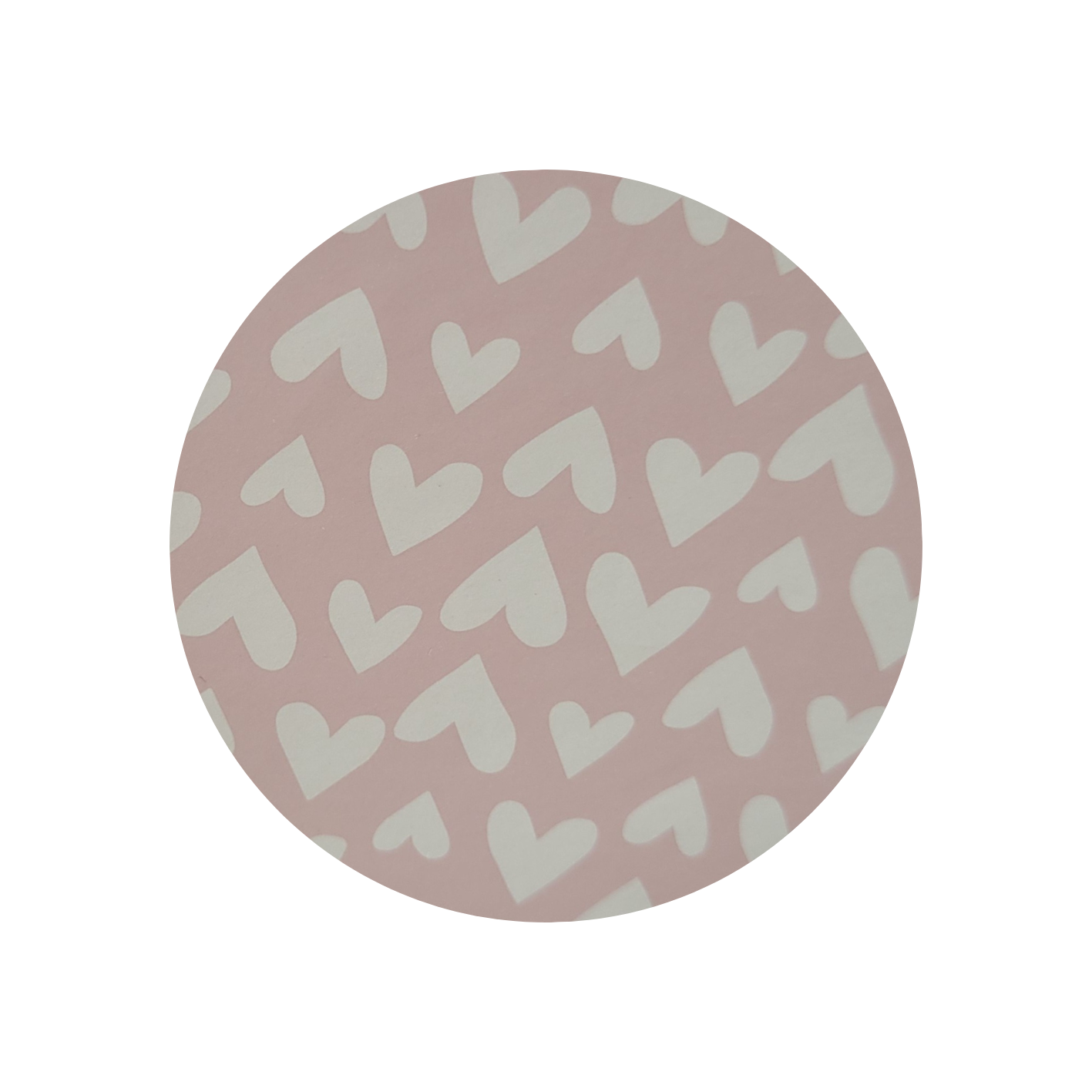 Sticker roze hartjes