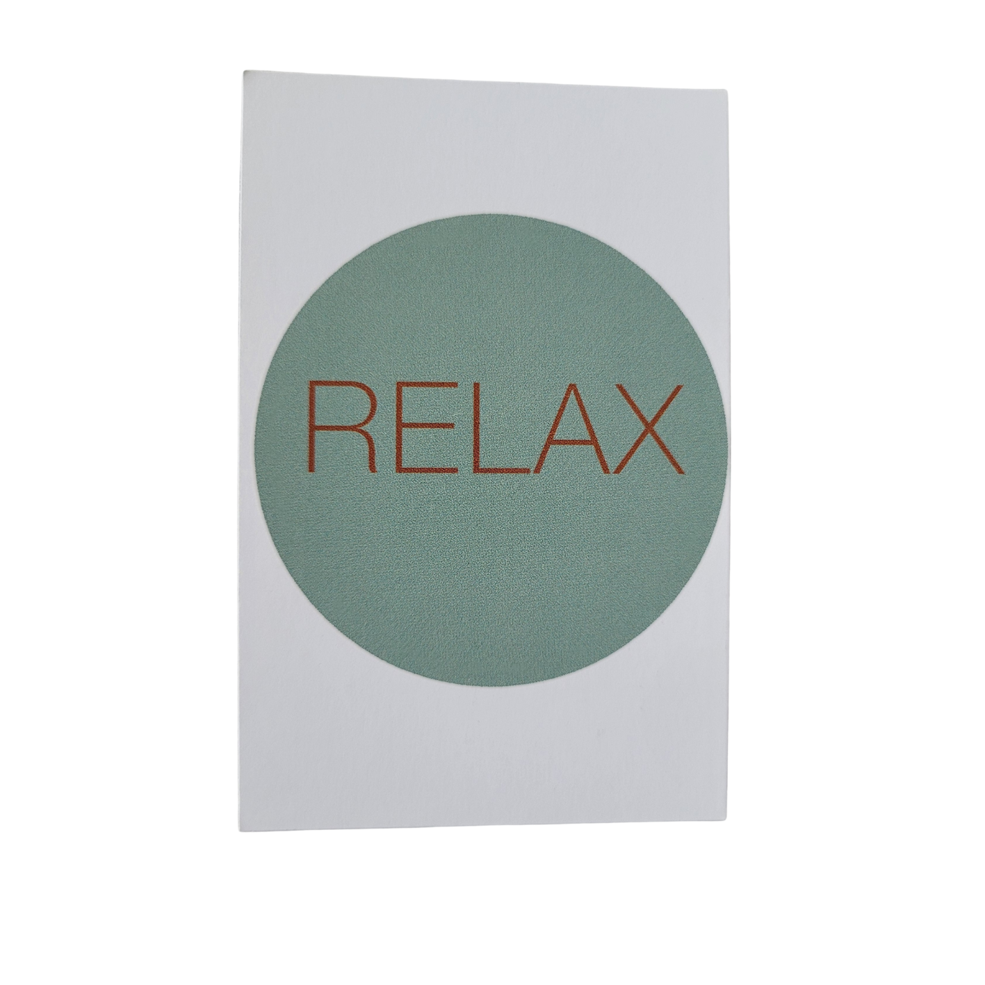 Mini kaart / label - relax