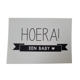 Kaart Hoera een baby