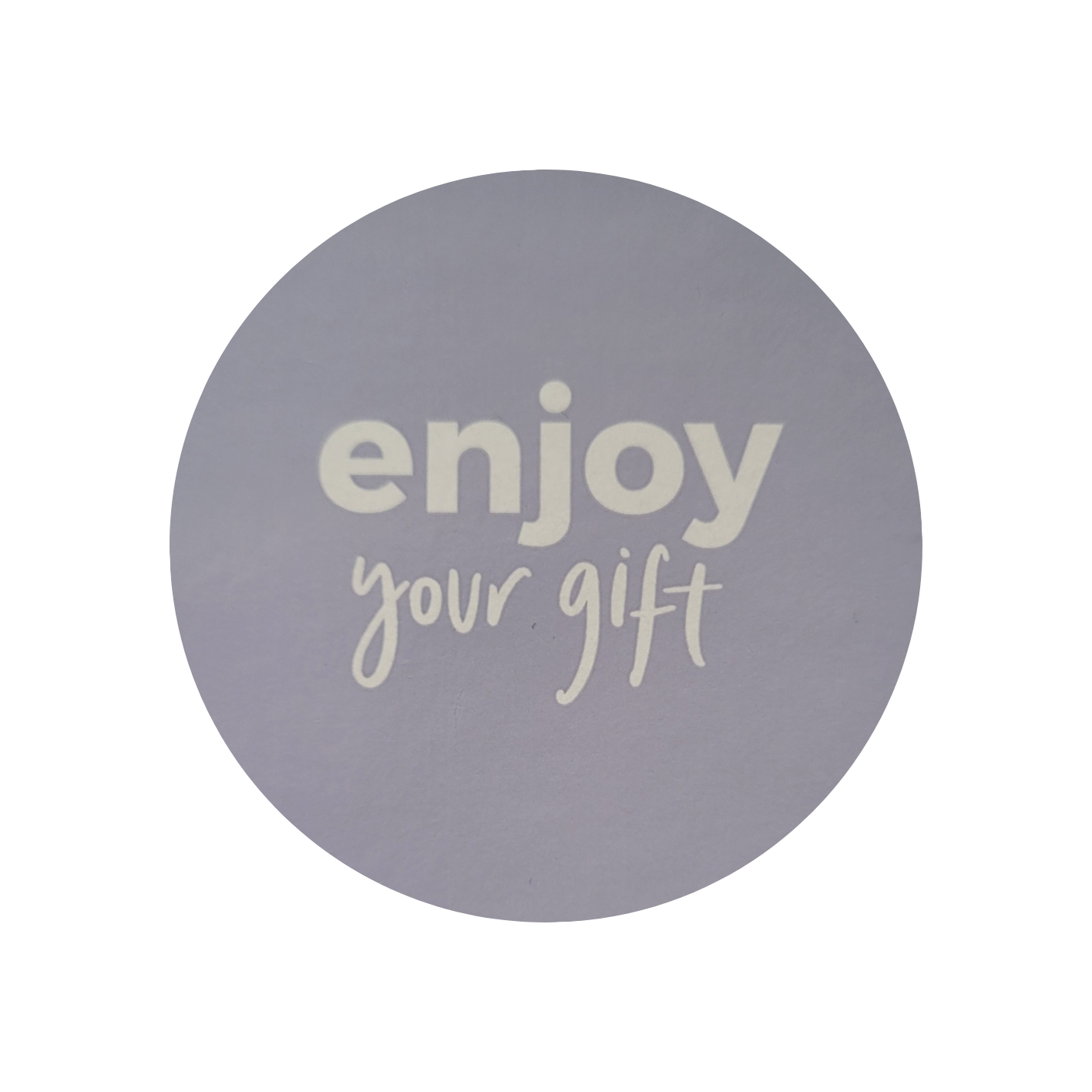 Sticker enjoy your gift