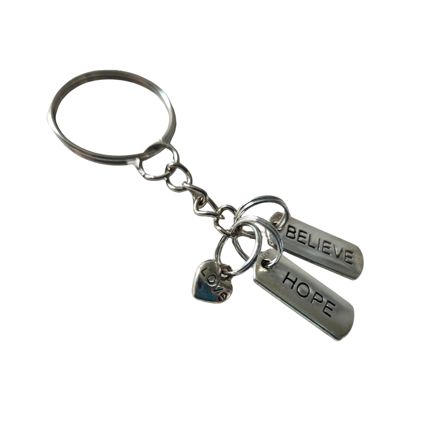 Sleutelhanger Believe Hope Love