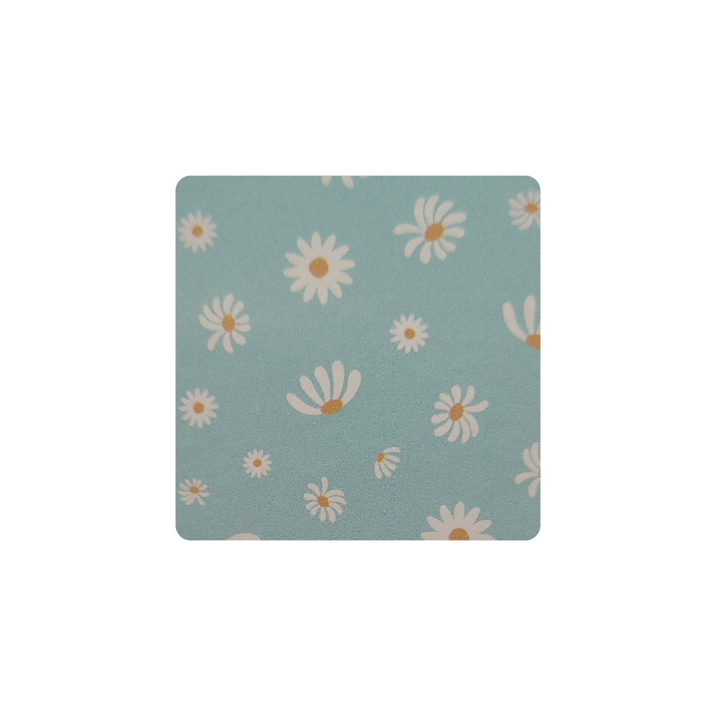 Sticker bloemen blauw