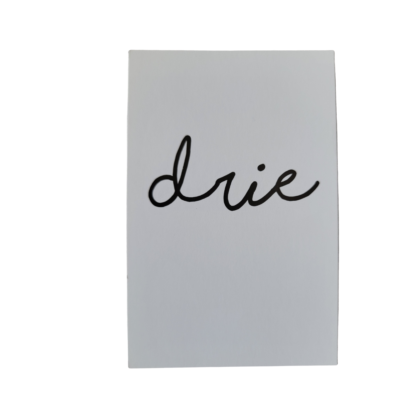 Mini kaart / label - drie