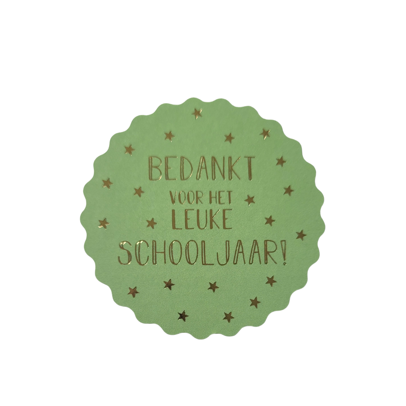 Sticker Bedankt voor het leuke schooljaar!