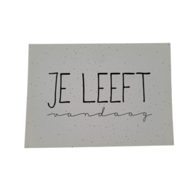Kaart Je leeft vandaag