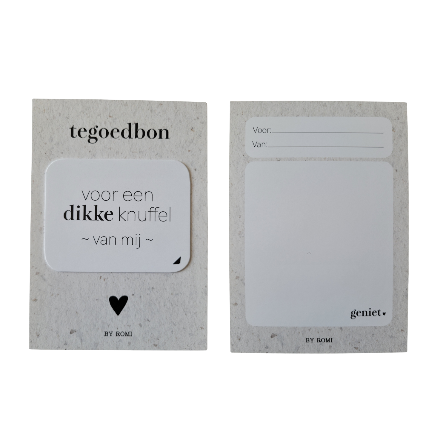 KAART Tegoedbon voor een dikke knuffel van mij
