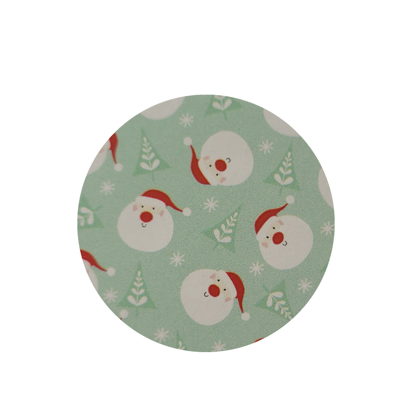 Sticker kerstman groen