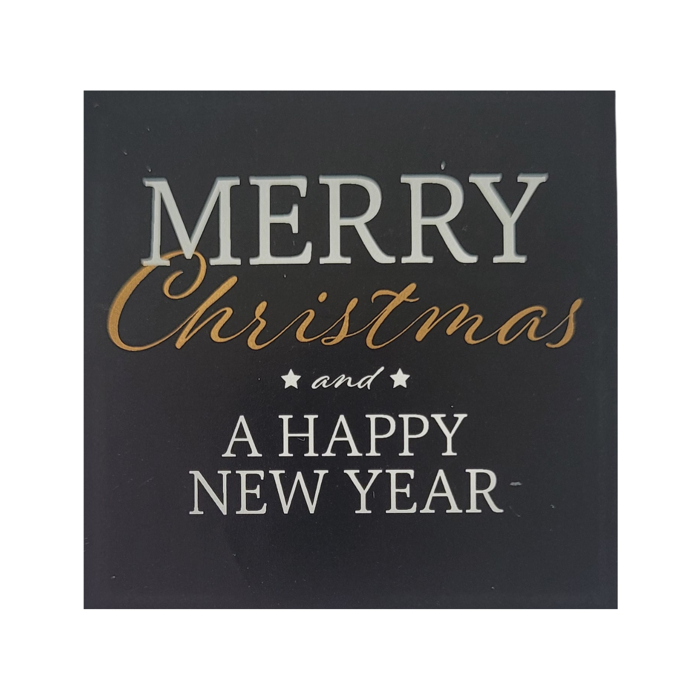 Sticker Merry Christmas and a Happy New Year