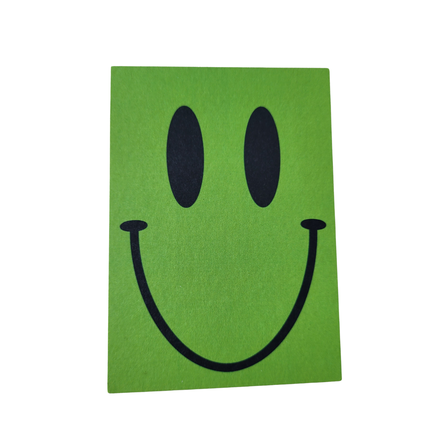 Mini kaart / label Smile groen