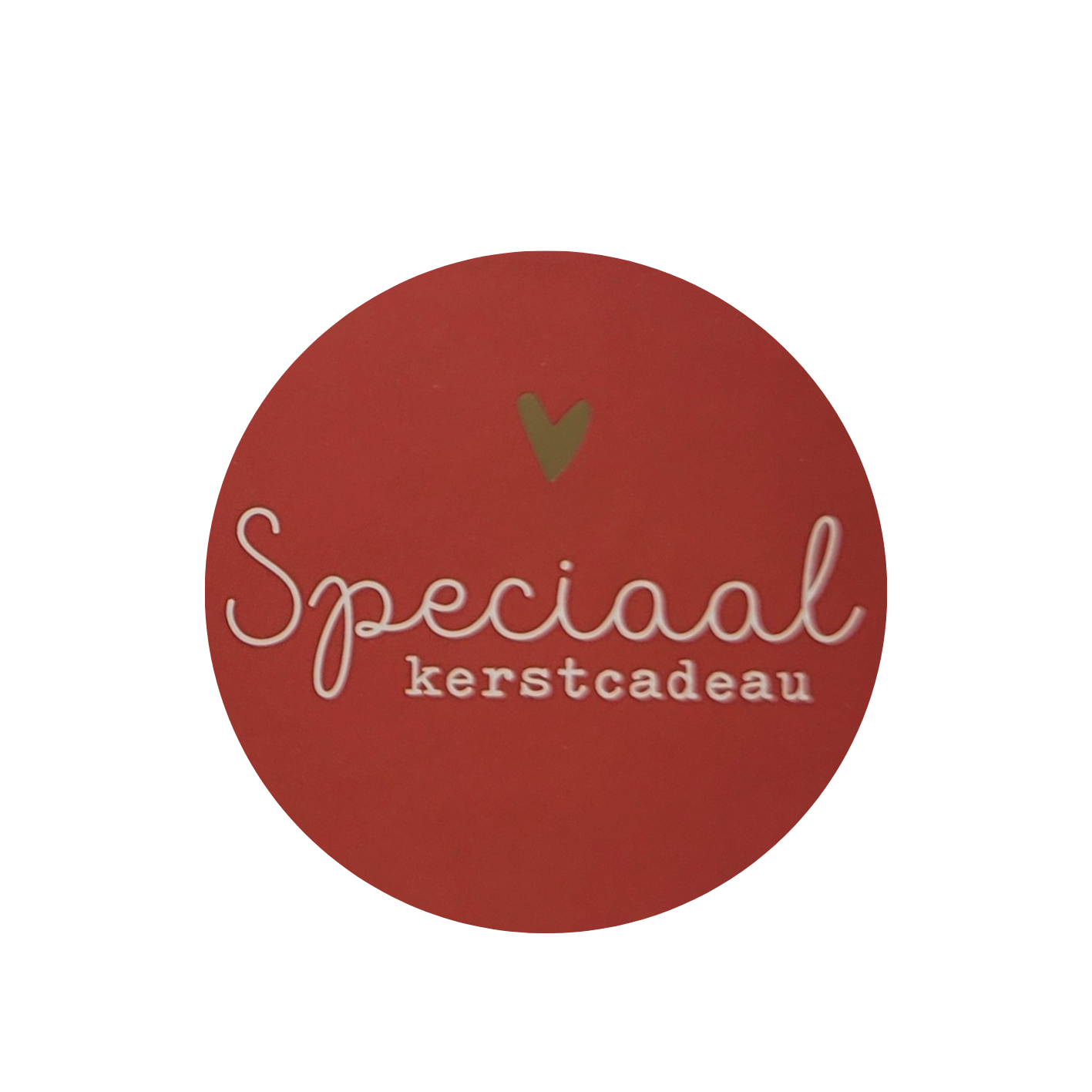 Sticker Speciaal kerstcadeau rood