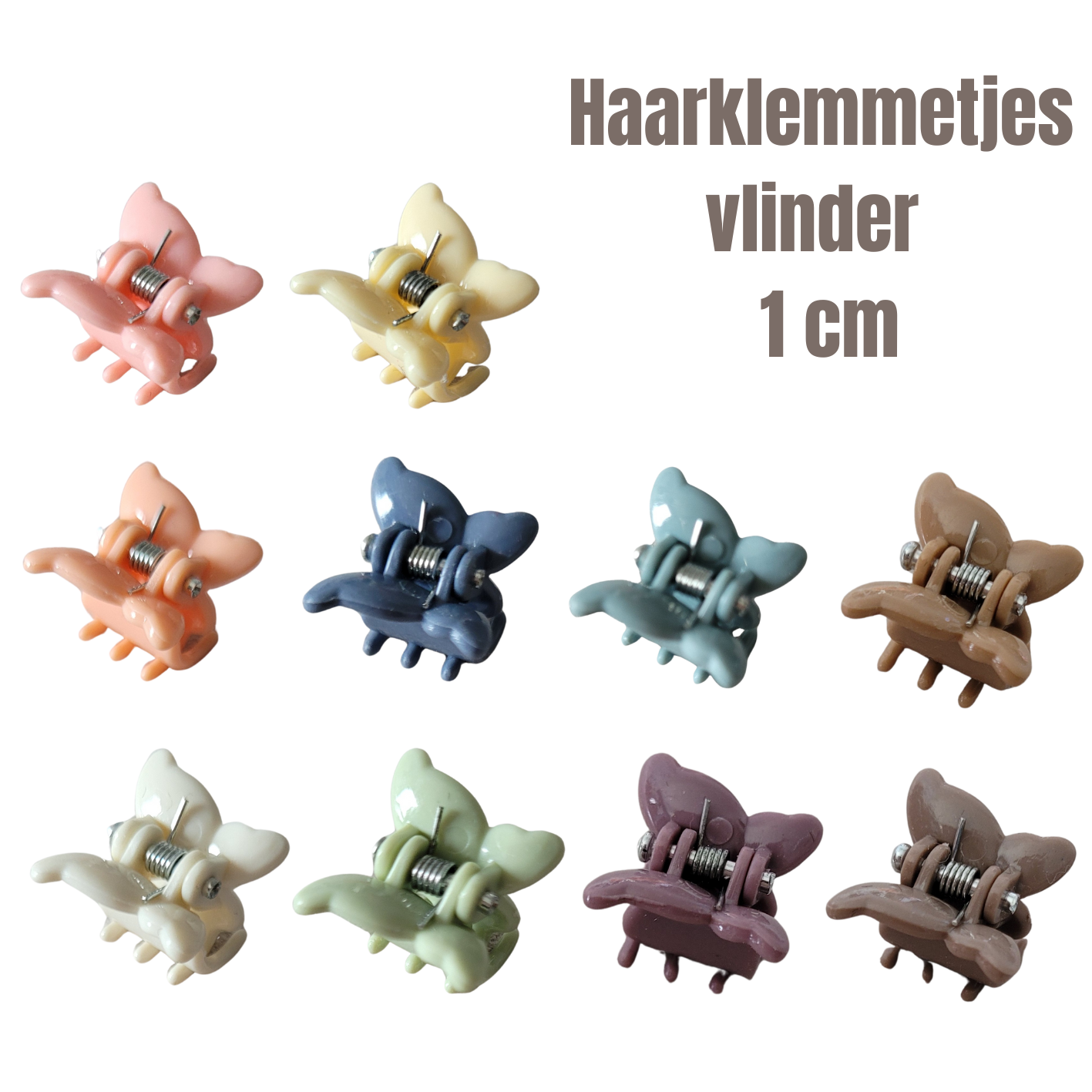 Mini haarklemmetjes vlinder