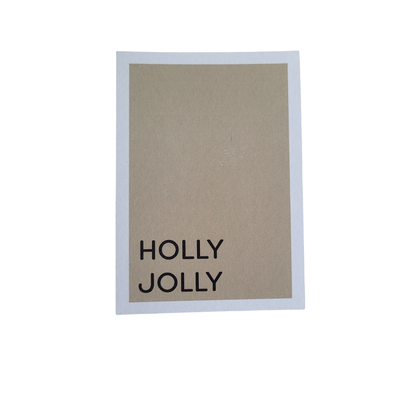 Mini kaart / label Holly Jolly