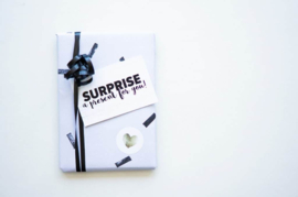 Cadeaupapier - stempel grijs A3 per vel