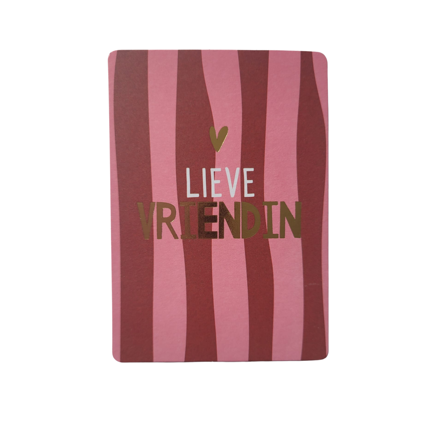 Mini kaart / label lieve vriendin