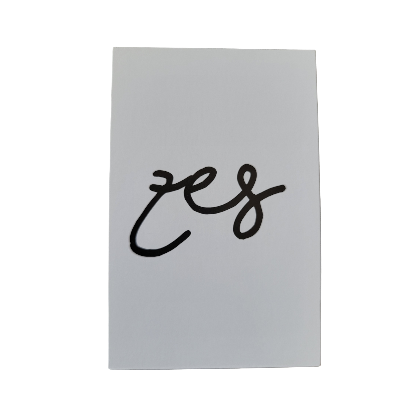 Mini kaart / label - zes