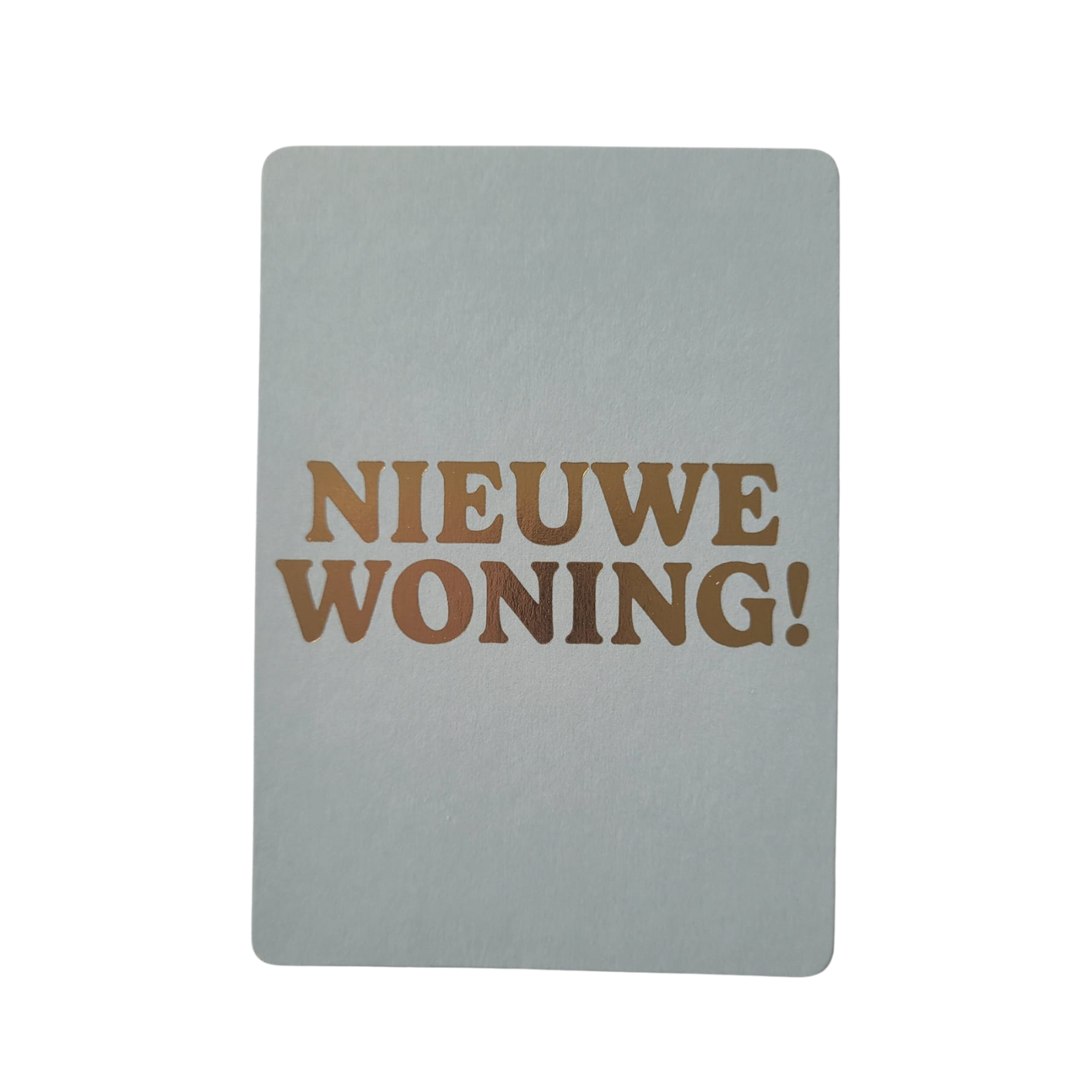 Mini kaart / label nieuwe woning!