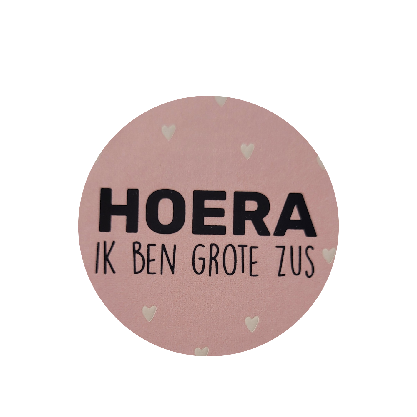Sticker HOERA ik ben grote zus