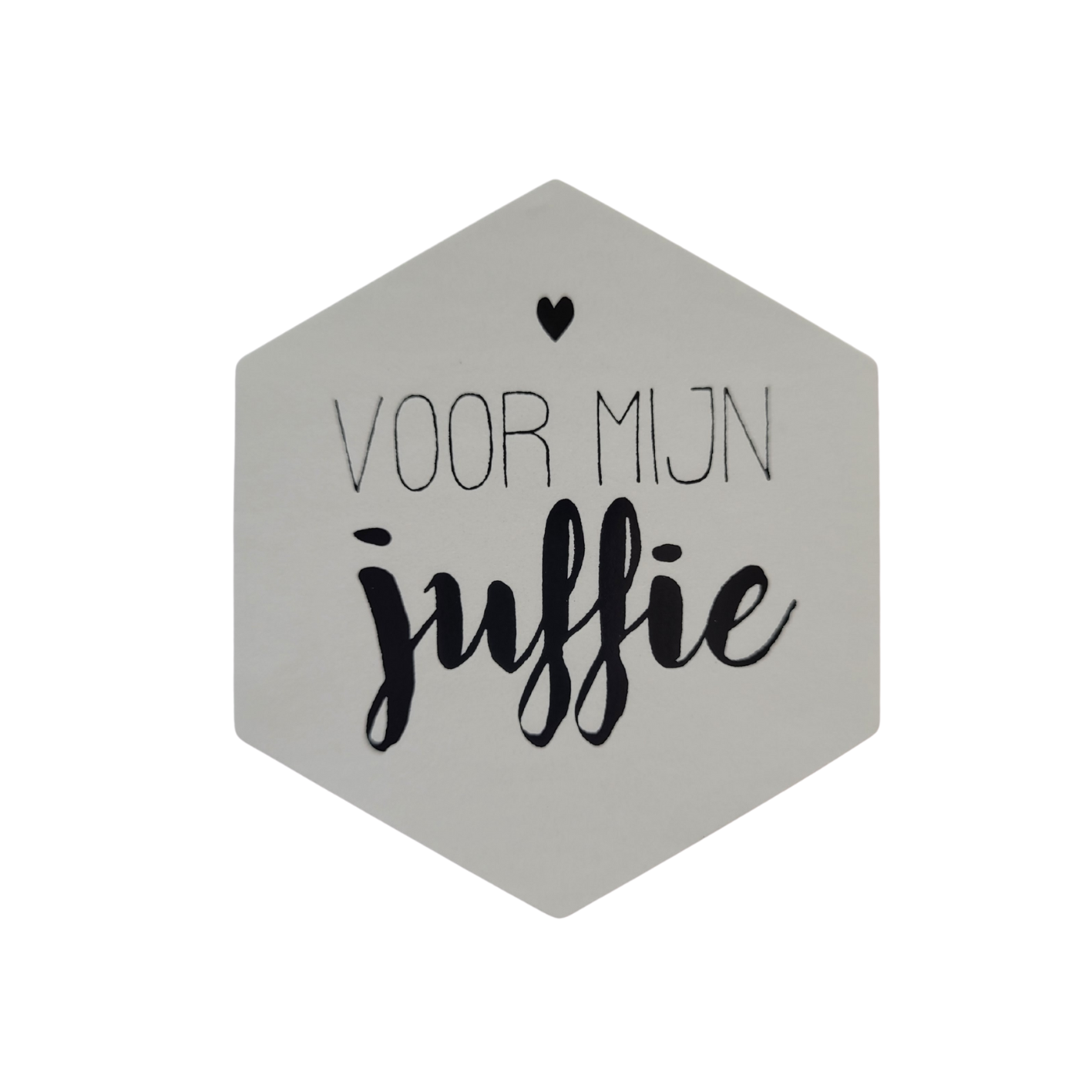 Sticker voor mijn juffie