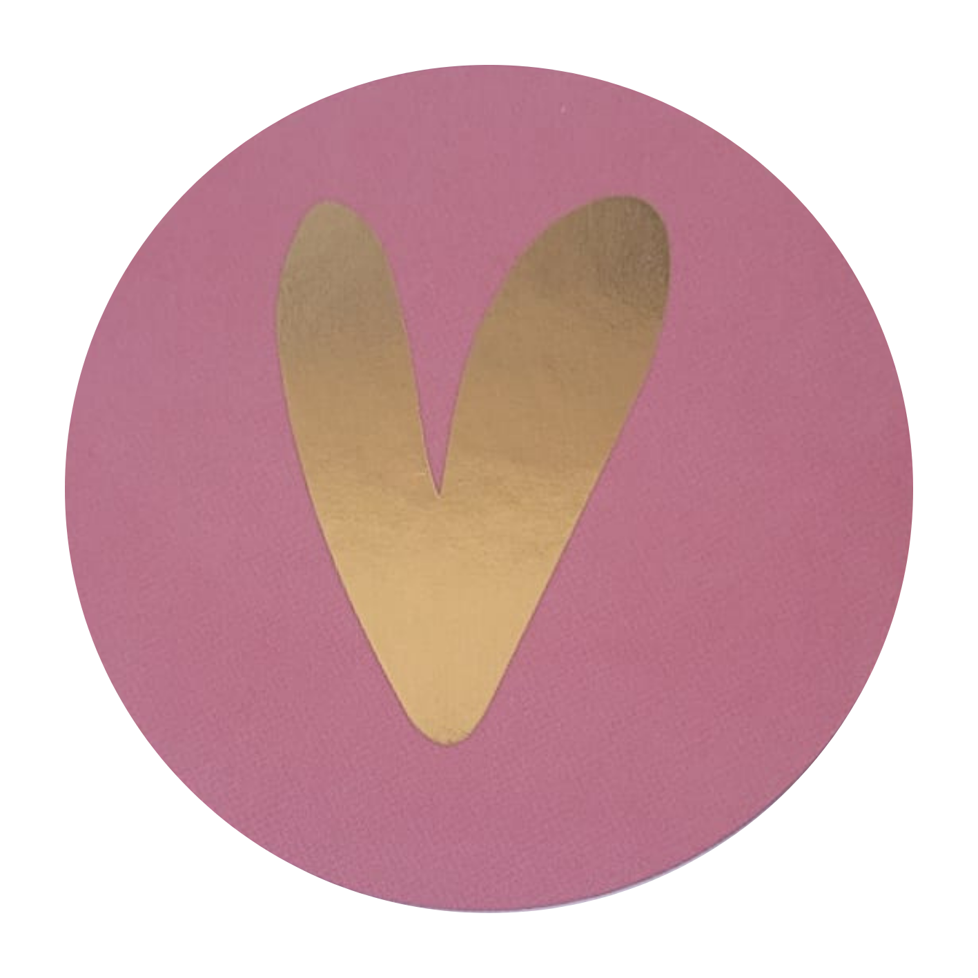 Sticker hartje roze