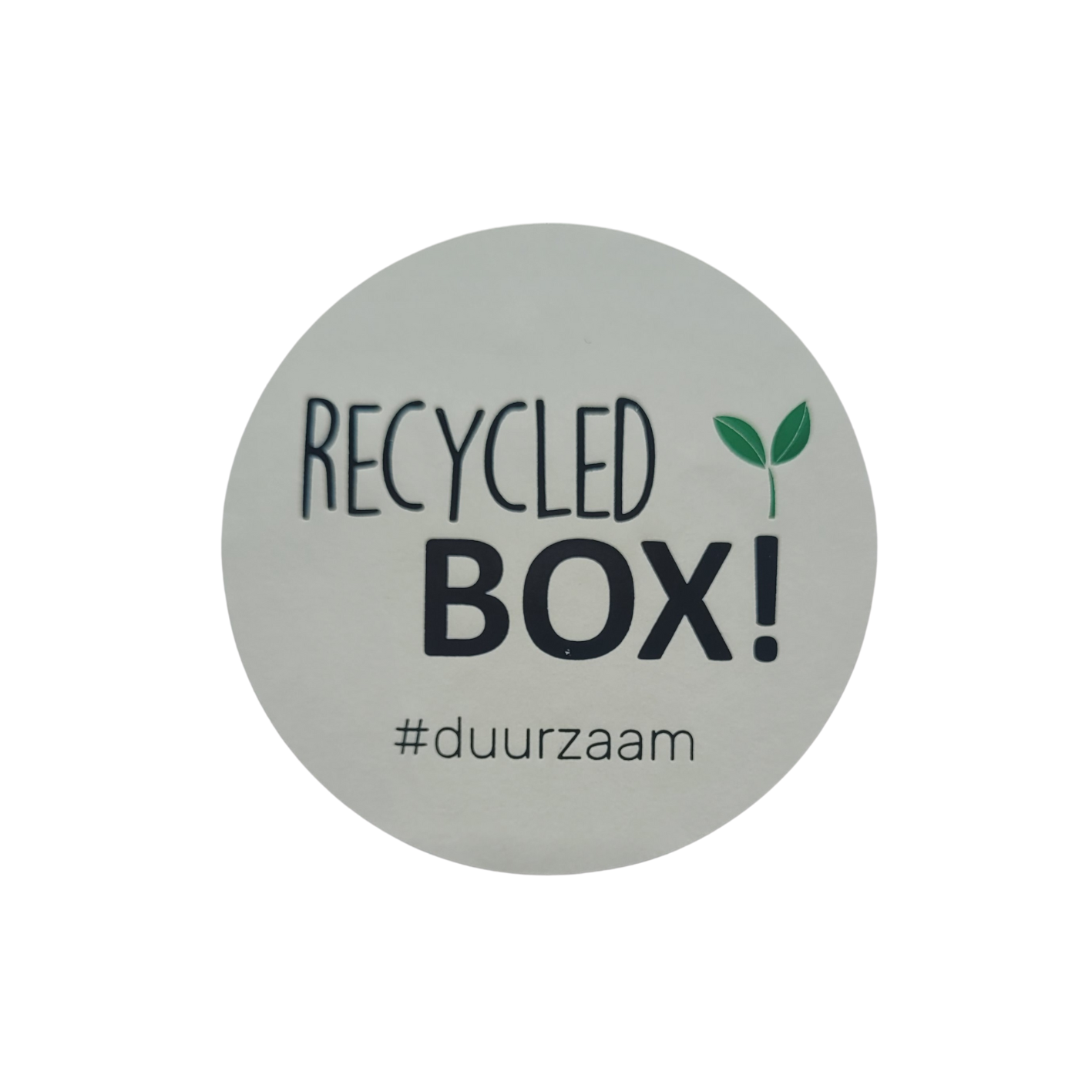 Sticker Recycled box!