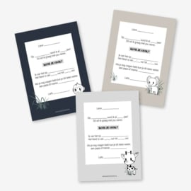 Kinderfeest uitnodigingen 12 kaarten