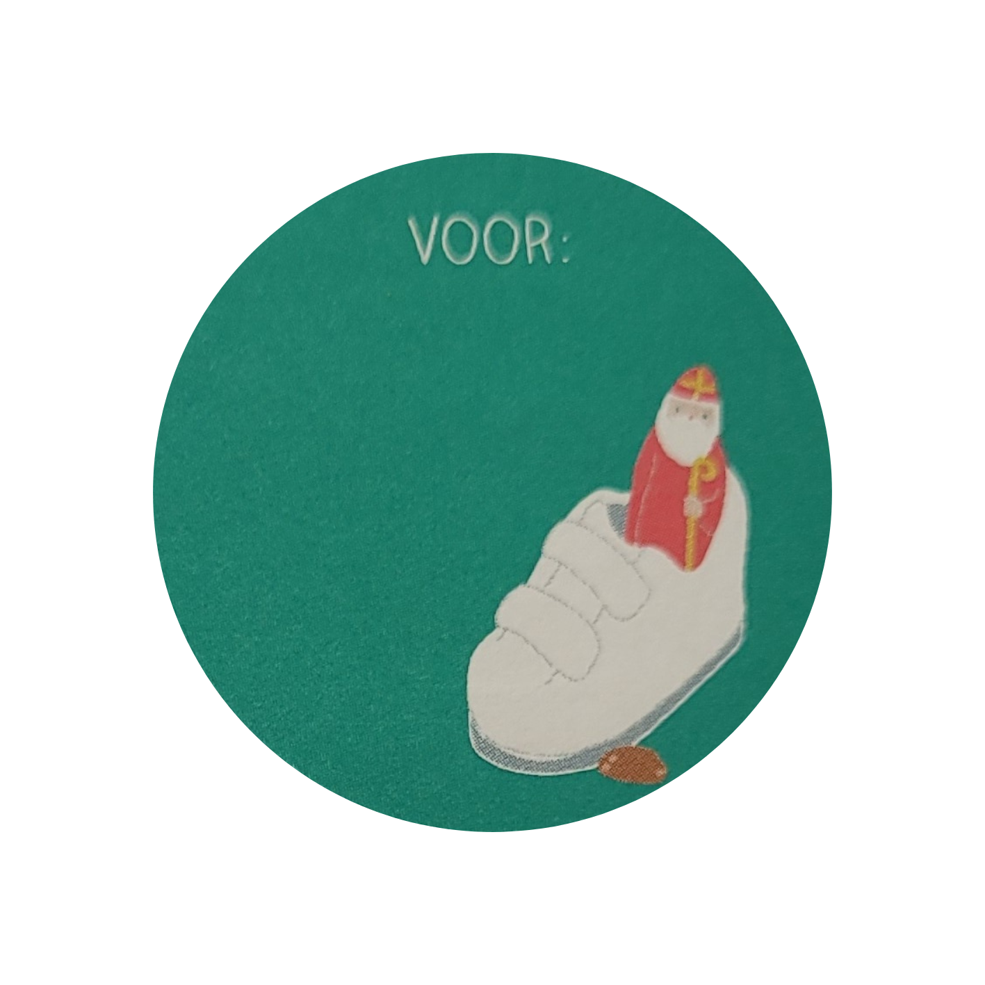 Sticker Sint schoen