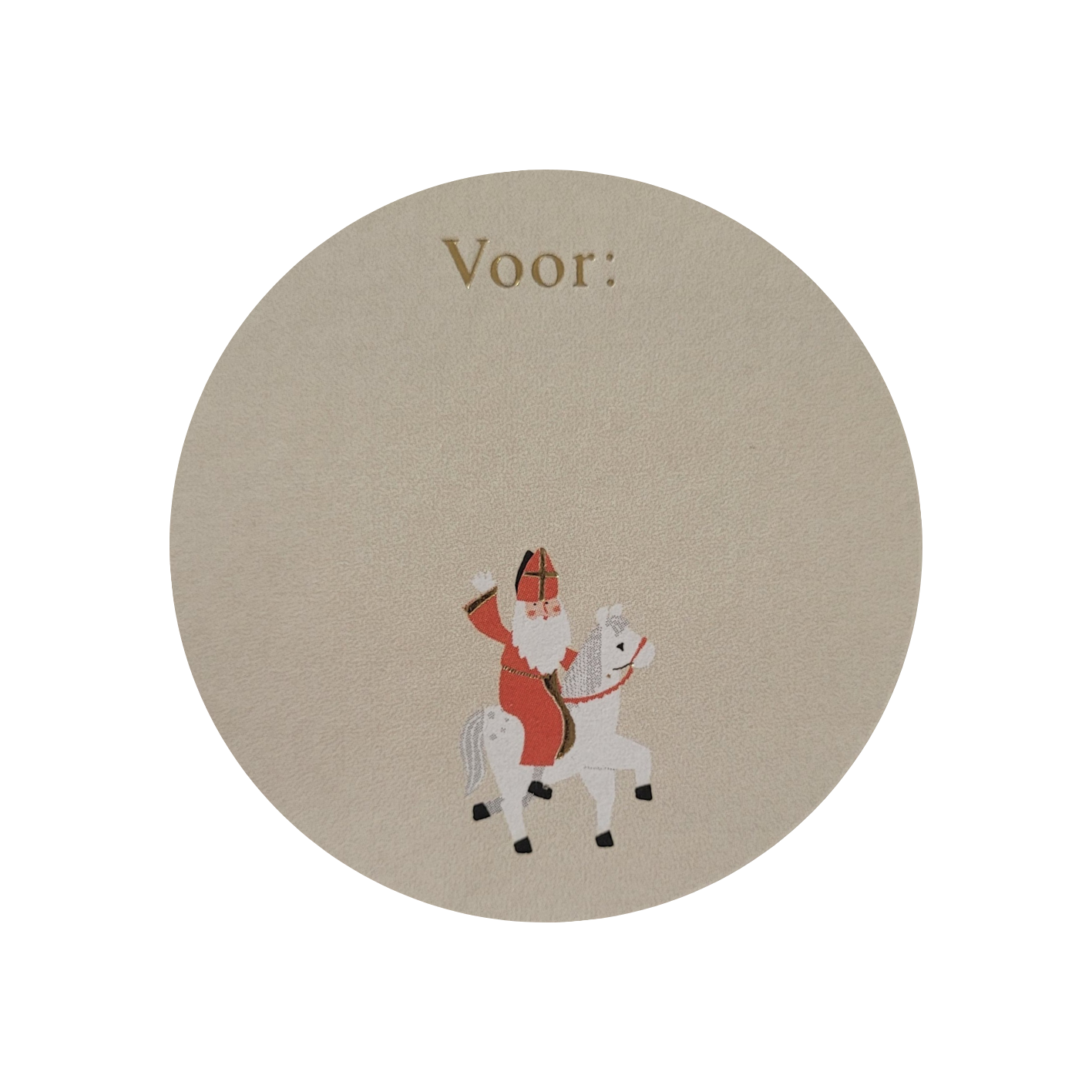 Sticker Sint op paard voor: