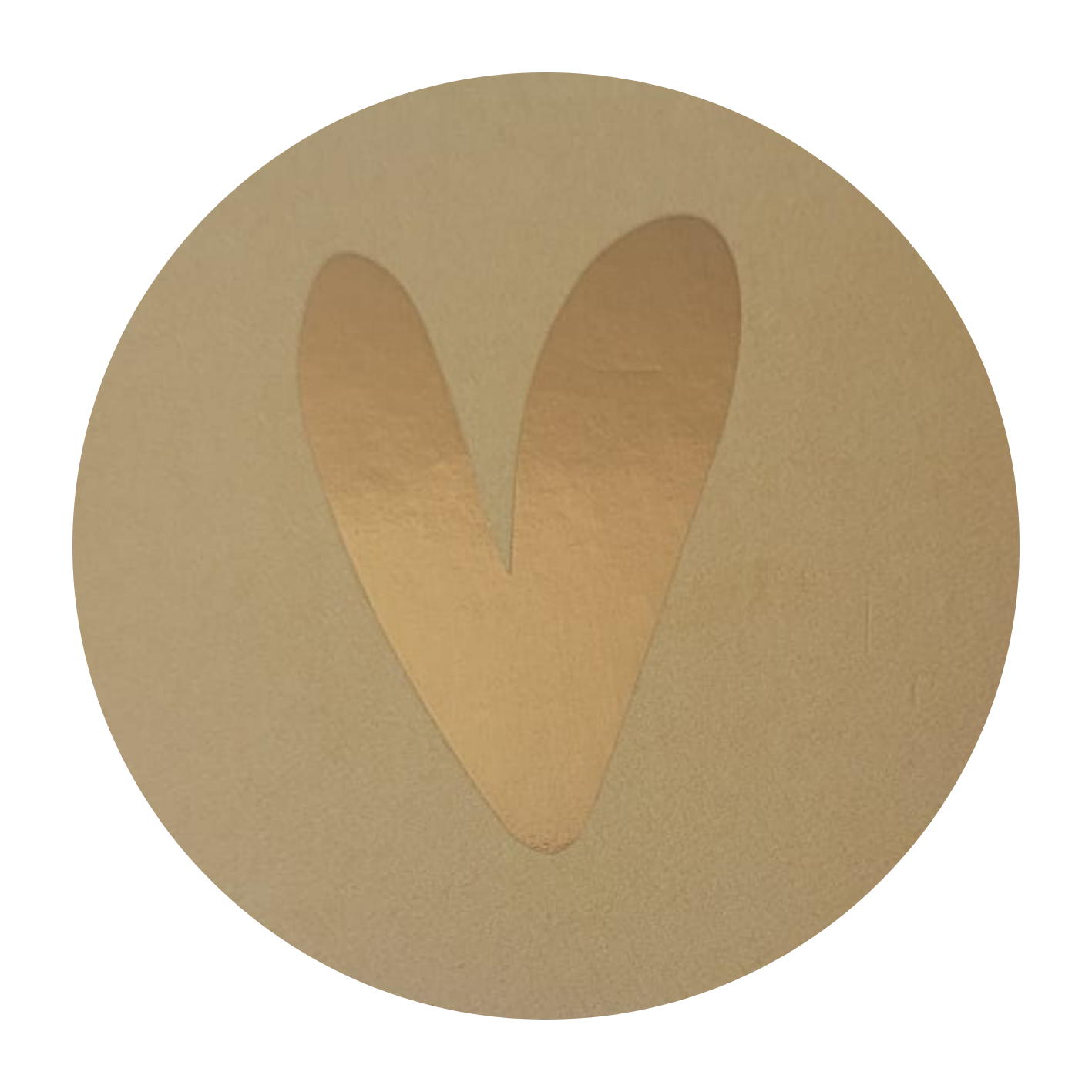 Sticker hartje geel