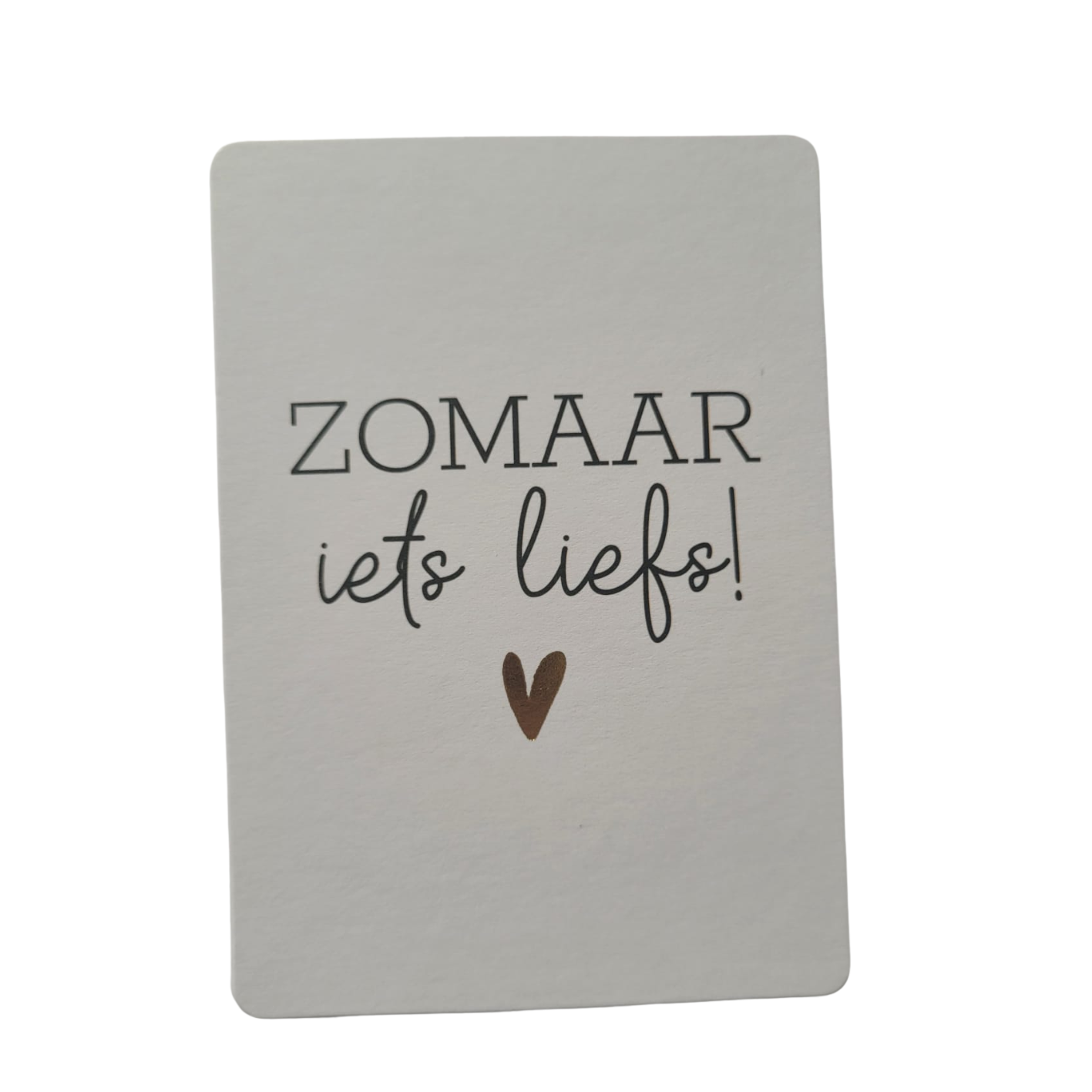 Mini kaart / label zomaar iets liefs