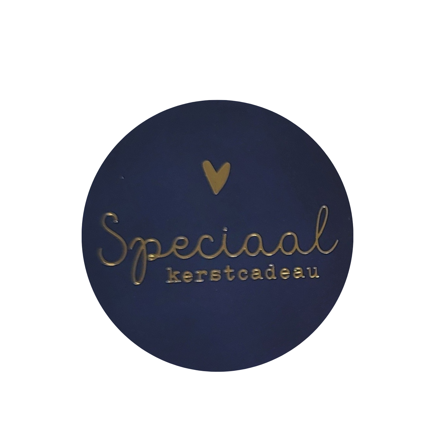 Sticker Speciaal kerstcadeau blauw