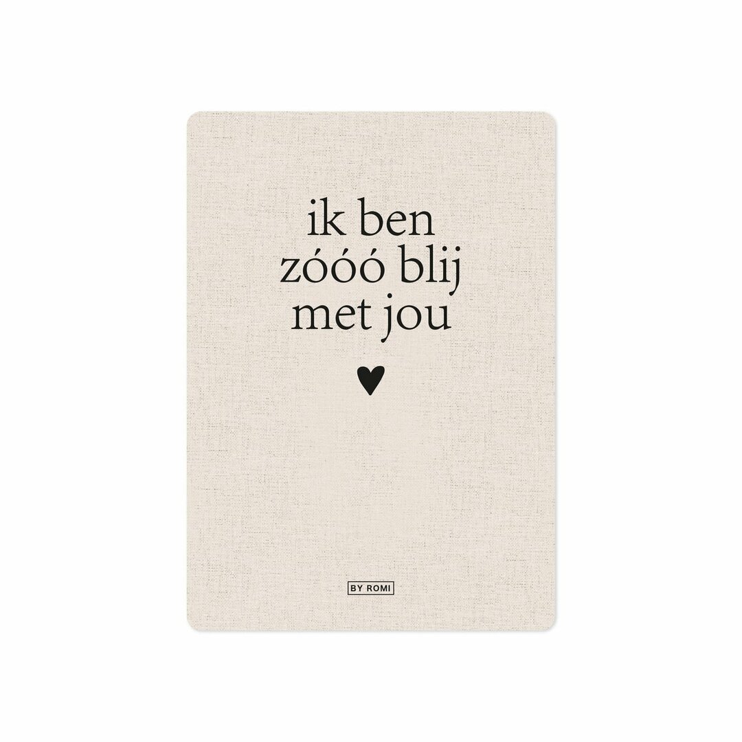 KAART Ik ben zóóó blij met jou