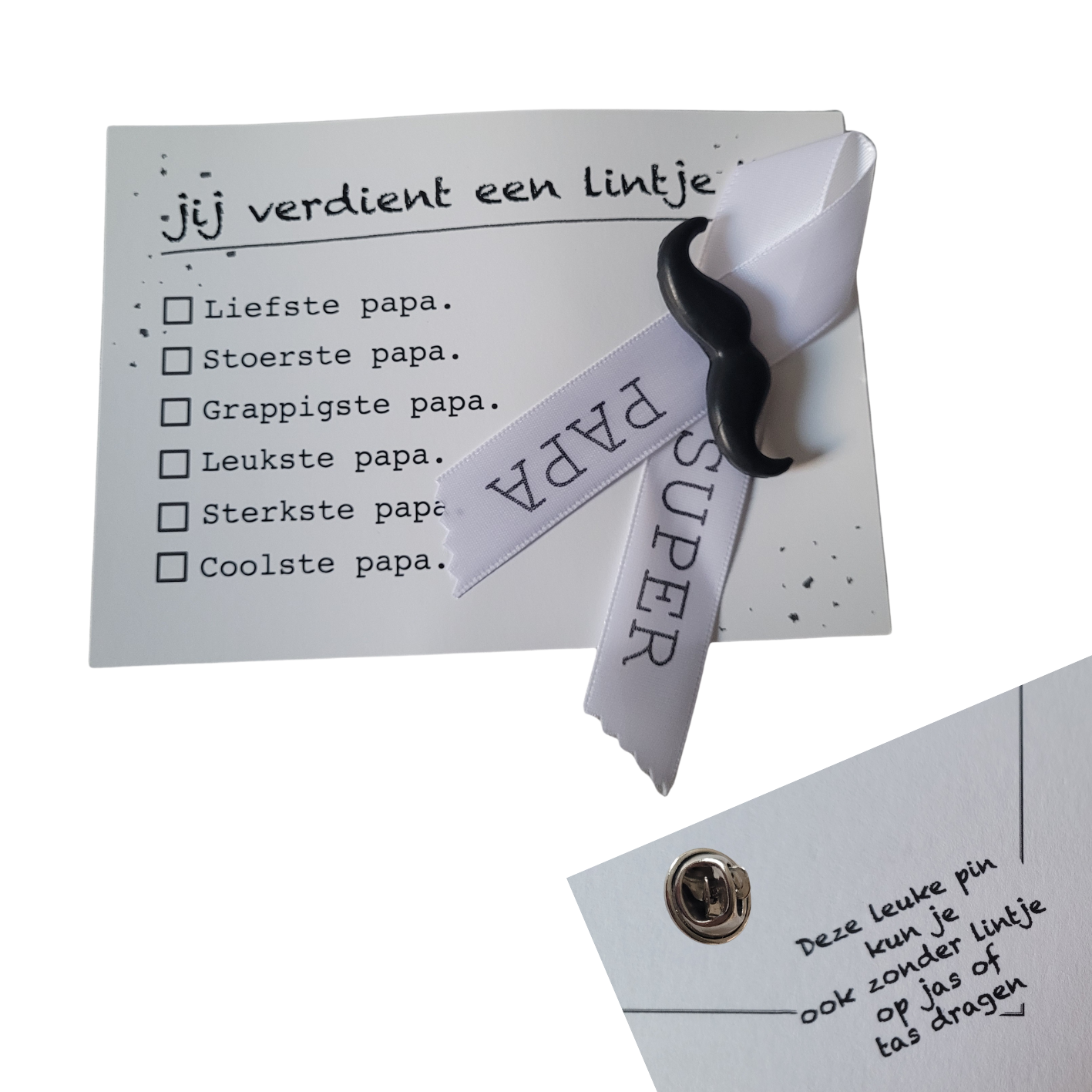 Postkaart Jij verdient een lintje - Super Papa