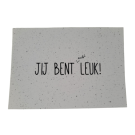Kaart Jij bent echt leuk!