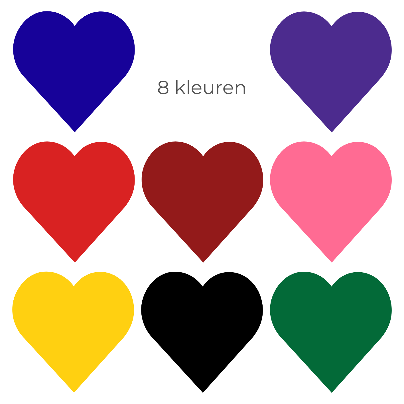 Sticker set 8 harten
