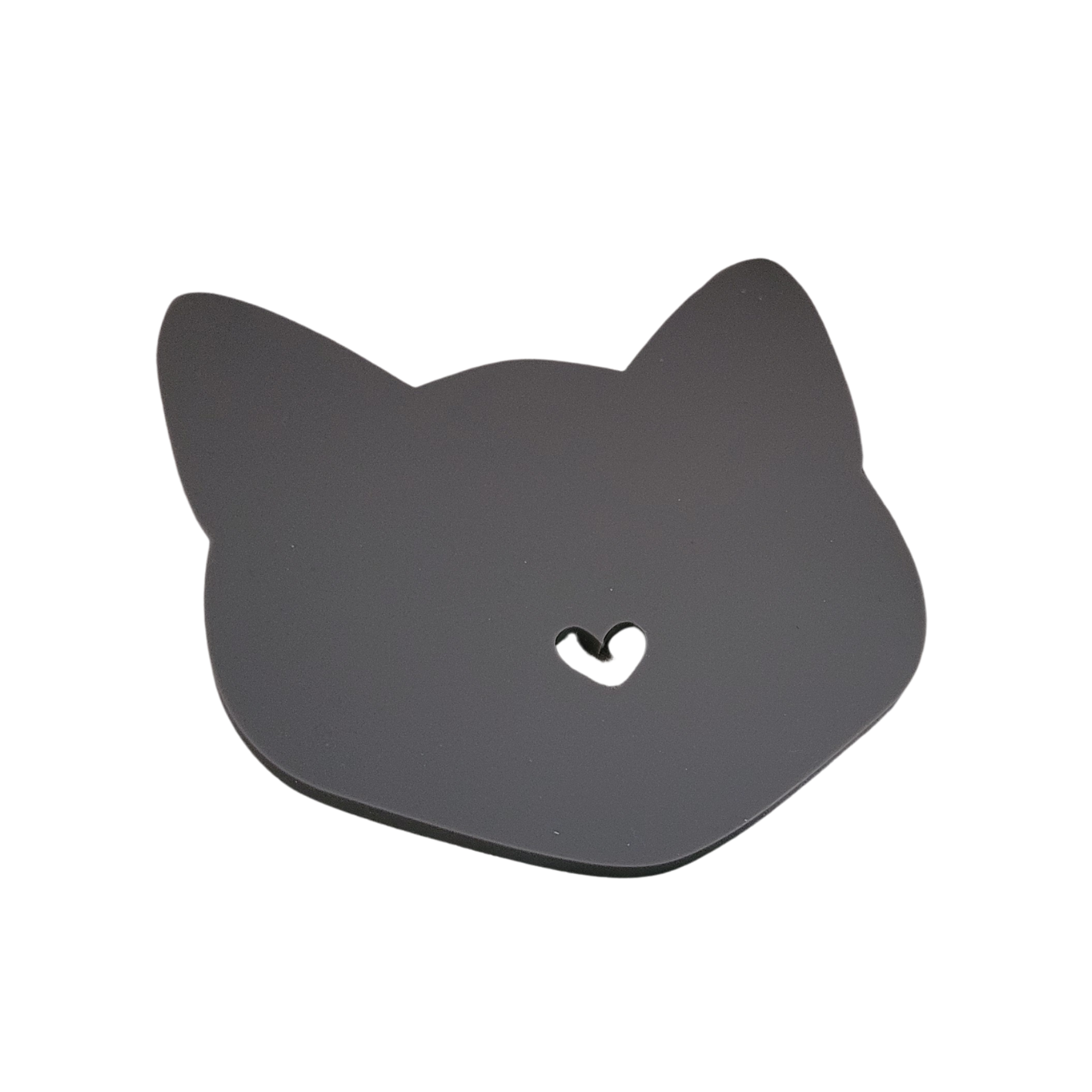 Onderzetter / decoratie Grijze poes