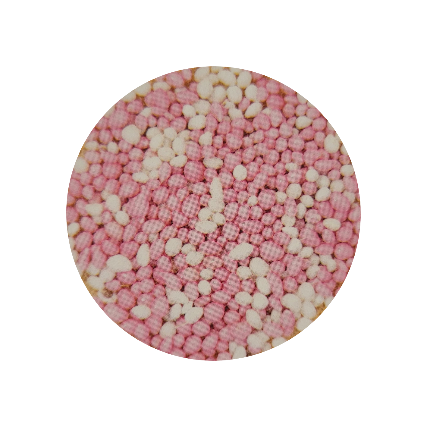 Sticker beschuit met muisjes roze