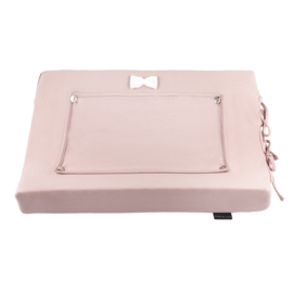 CHANGING MAT COVER - HOUSE OF JAMIE - BOW TIE Powder pink